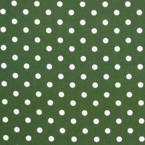 Cotton Poplin Large Dots – dark green/white, 