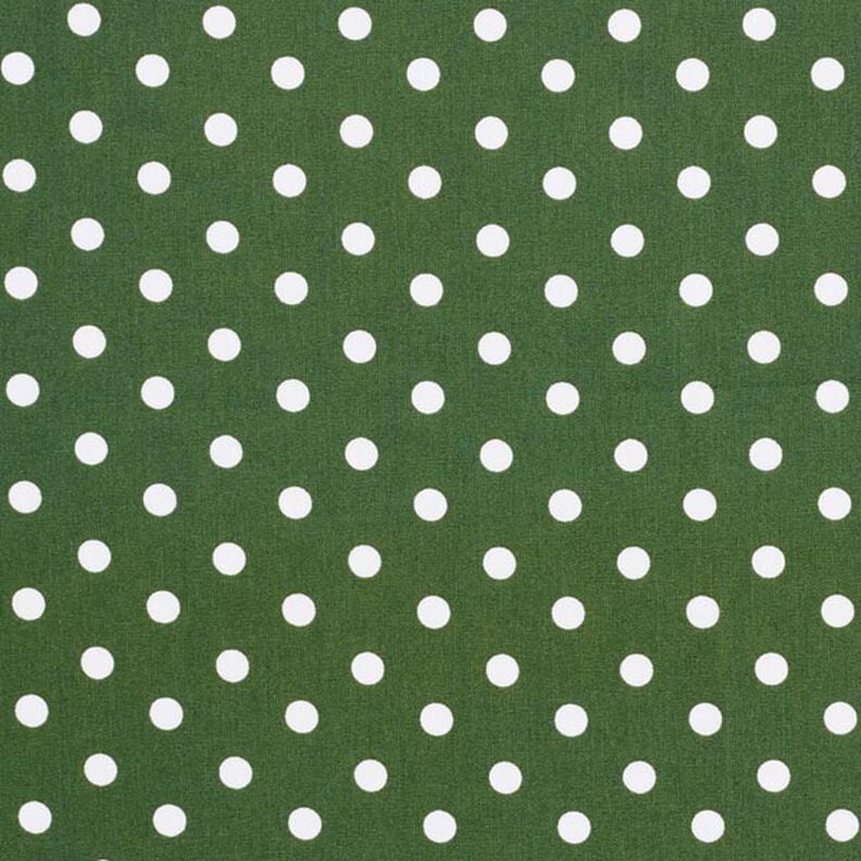Cotton Poplin Large Dots – dark green/white,  image number 1