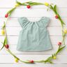 Double Gauze/Muslin Broderie Anglaise flower tendrils – pale mint,  thumbnail number 6