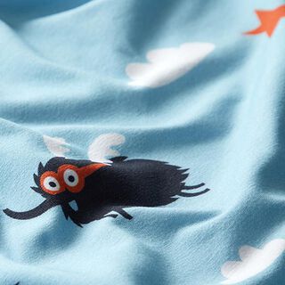 Cotton Jersey Superhero Monsters | PETIT CITRON – baby blue, 