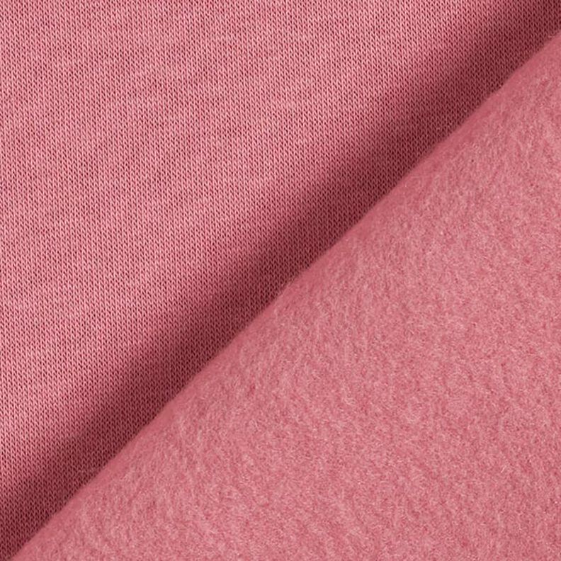 Brushed Sweatshirt Fabric – dark dusky pink,  image number 5