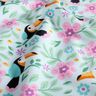 Cotton Jersey Toucans in the flower jungle – baby blue/orange,  thumbnail number 2