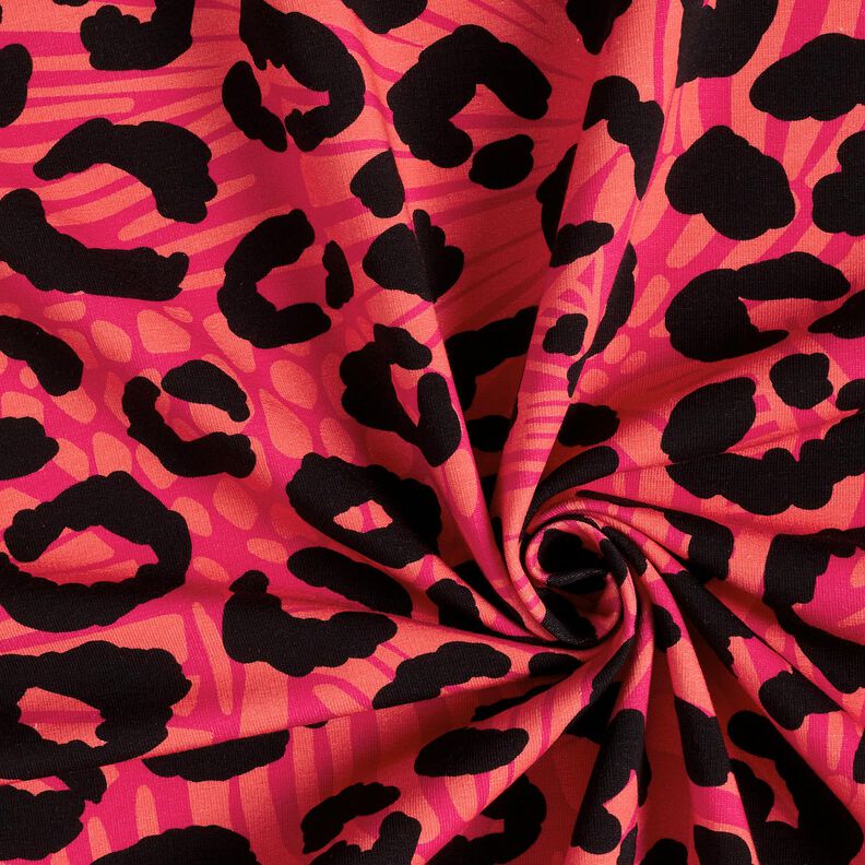 French Terry Leo and flowers – pink/orange, image number 3