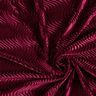 Stretch velvet embossed waves – burgundy,  thumbnail number 3