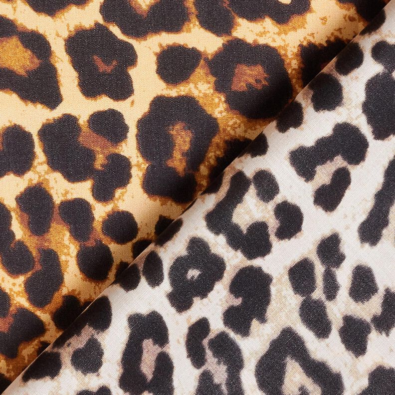 viscose fabric leopard print – beige/black,  image number 4