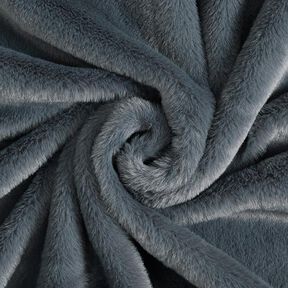 Plain faux fur – blue grey, 