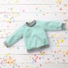 Light French Terry Plain – ice blue,  thumbnail number 5