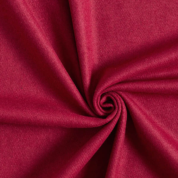 Plain Wool Blend Coating Fabric – dark red,  image number 1
