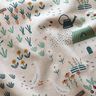 Decor Fabric Half Panama farmyard – natural/green,  thumbnail number 2
