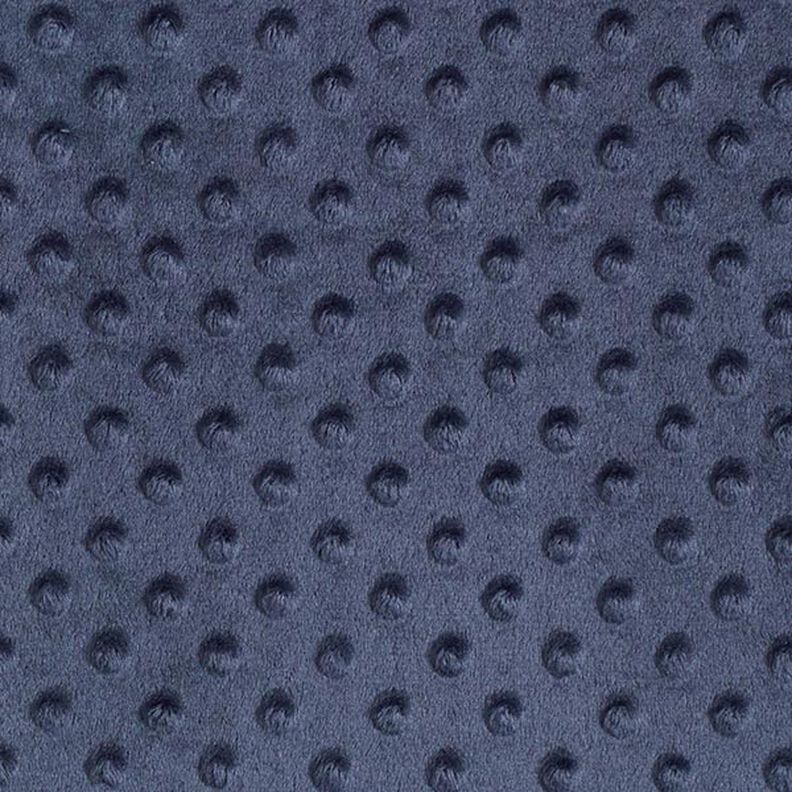Cosy Fleece Embossed Dots – navy blue,  image number 1
