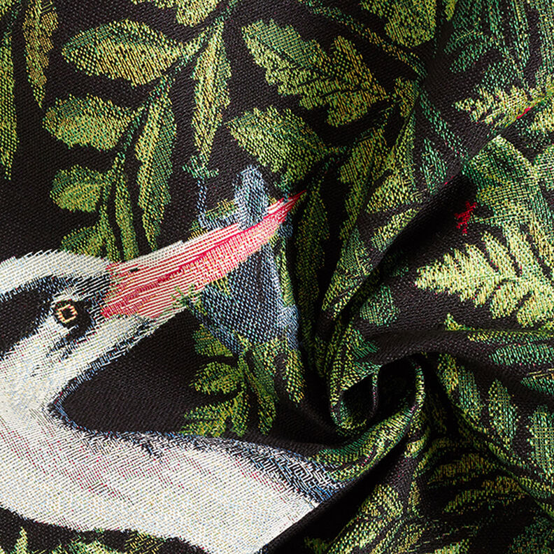 Decorative panel Tapestry cranes – black,  image number 3