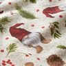 Decor Fabric Canvas Gnome with hat – light beige/dark red,  thumbnail number 2