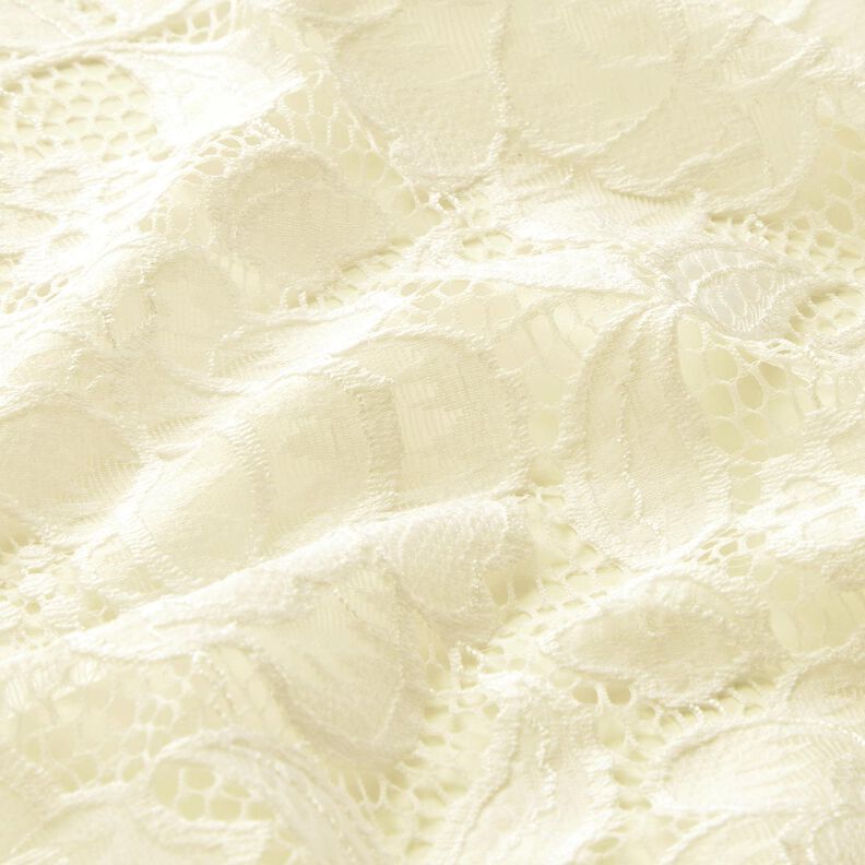 Stretch Lace Blossoms and leaves – offwhite, image number 3