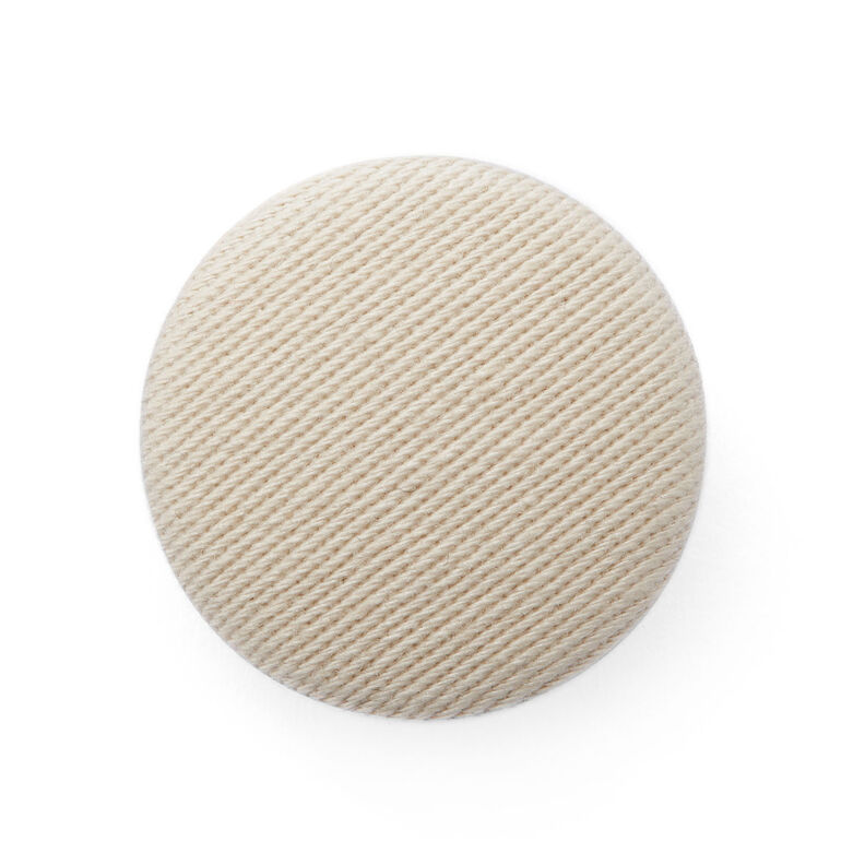 Covered button, Cotton Twill Stretch – beige,  image number 1