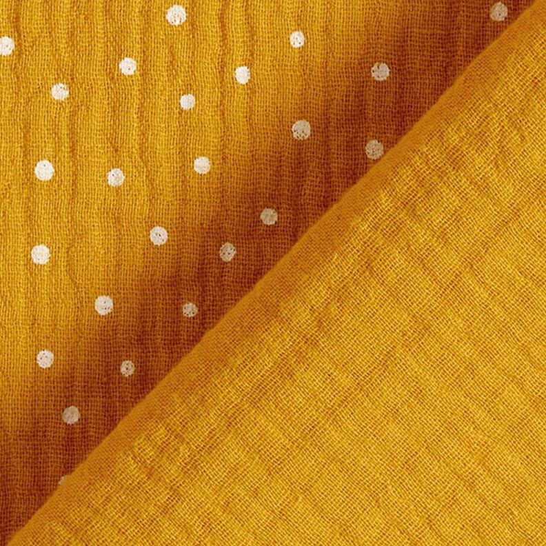 Double Gauze Muslin - Dots - Oeko-Tex® - Curry