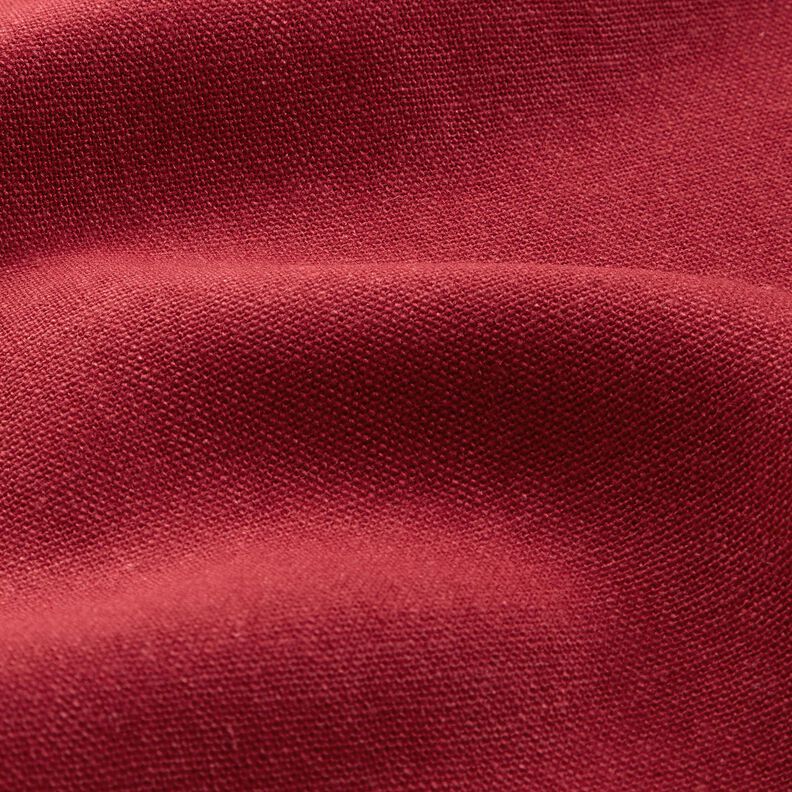 pure heavy linen Plain – dark red,  image number 2