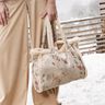 Stretch velour with Sherpa backing delicate flowers | Katia Fabrics – natural,  thumbnail number 7