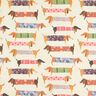 Dachshund Digital Print Panama – cream,  thumbnail number 1