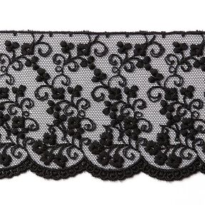 Tulle Lace [75mm] - black, 