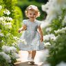 Double Gauze/Muslin meadow with butterflies Digital Print | Poppy Fabrics – ivory,  thumbnail number 6