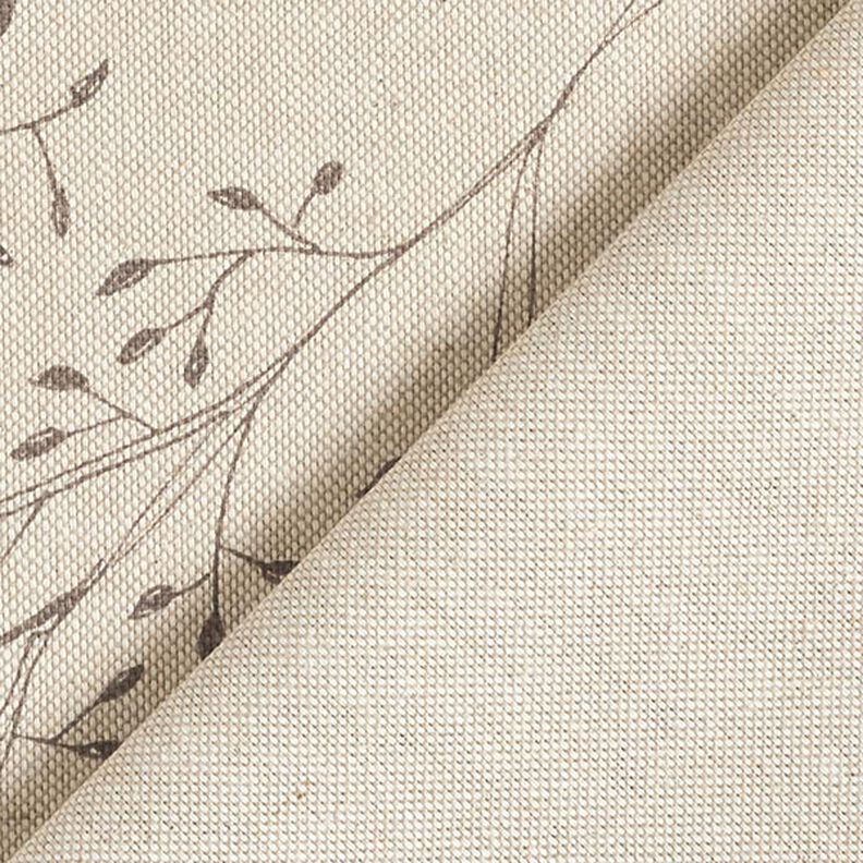 Decorative fabric half Panama delicate branches – natural,  image number 4