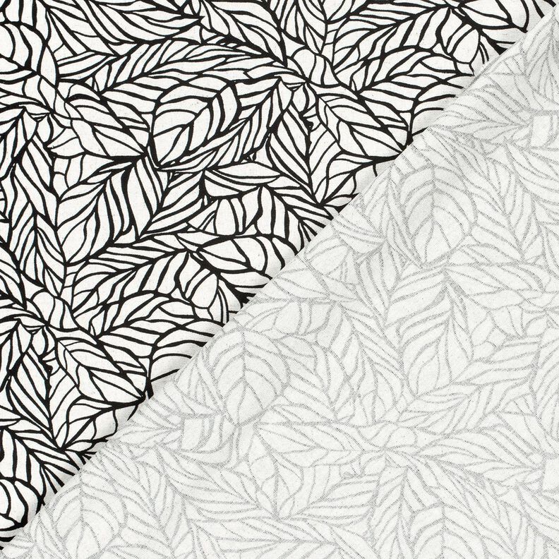 Viscose Linen Blend foliage – offwhite/black,  image number 4