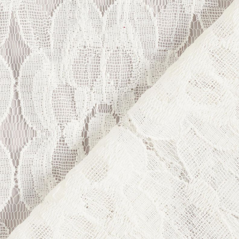 Daisies lace fabric – white,  image number 3