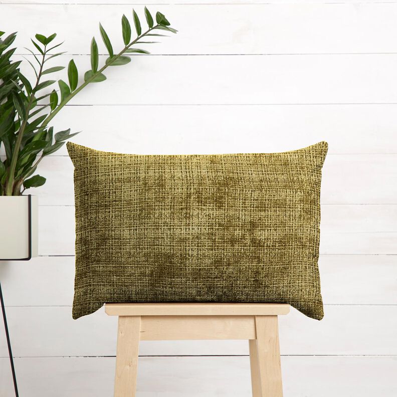 Upholstery Fabric Chenille Plain – olive,  image number 6