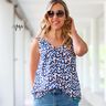 Cotton Jersey Leopard with Golden Spots | Glitzerpüppi – white/indigo,  thumbnail number 5