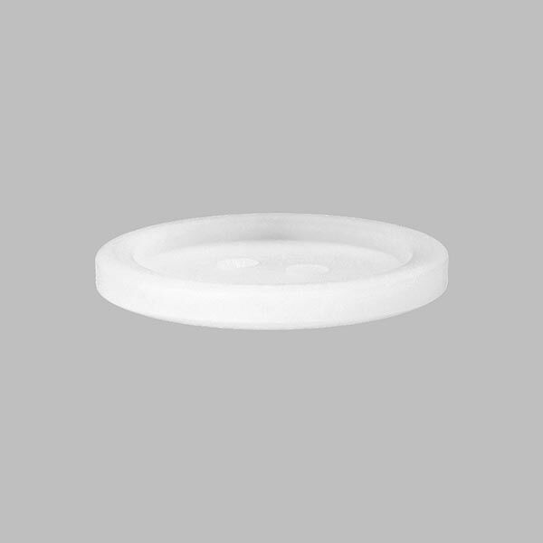 Basic 2-Hole Plastic Button - white,  image number 2