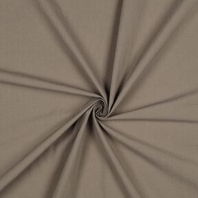Cotton crinkle pre-washed – dark taupe, 