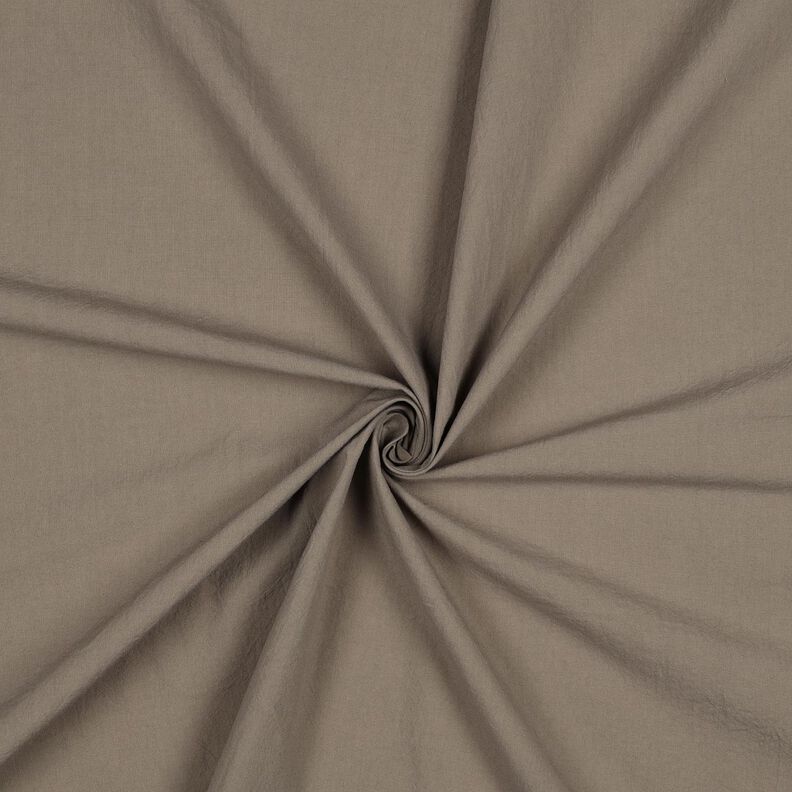 Cotton crinkle pre-washed – dark taupe,  image number 1