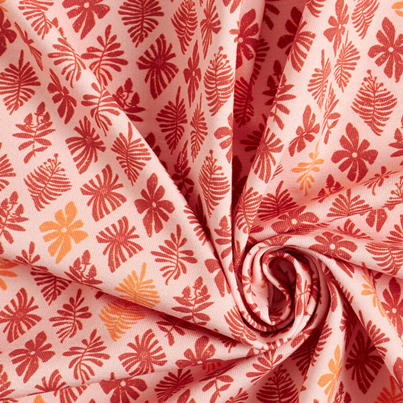 GOTS Cotton Jersey shamrock | Tula – pink/terracotta,  image number 3