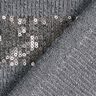Horizontal Stripes Glitter Sequin Knit – grey,  thumbnail number 5