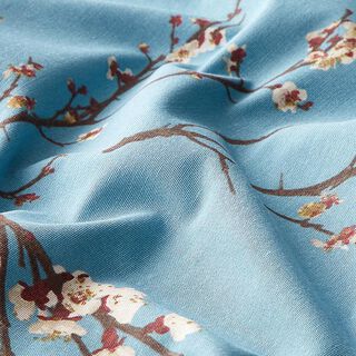 Spring Decor Fabric Ottoman – blue, 