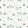 GOTS French Terry Geese in the village Digital Print – ivory,  thumbnail number 1