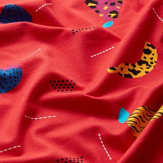 Animal Fruits Cotton Jersey | DIY Eule – red, 