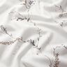 Curtain Fabric Voile Delicate branches – white/silver grey,  thumbnail number 2