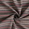 Cotton fabric irregular horizontal stripes – grey,  thumbnail number 3