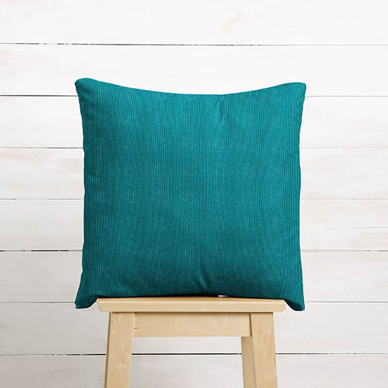 Upholstery Fabric Baby Cord – petrol,  image number 7