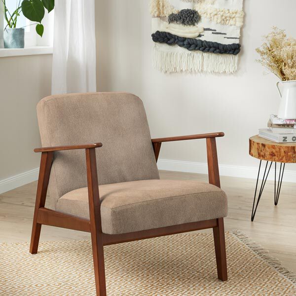 Upholstery Fabric Imitation Leather Pamero – beige,  image number 5
