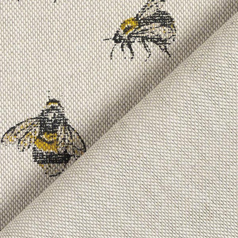 Decor Fabric Half Panama Little Bees – natural,  image number 4