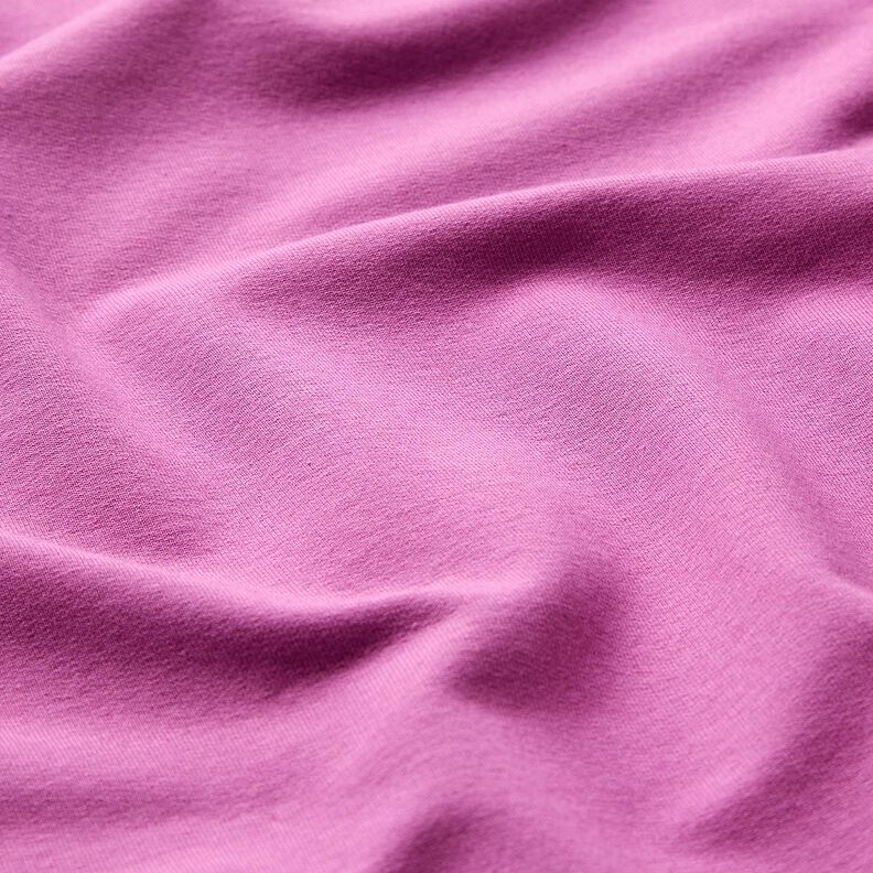 Light Cotton Sweatshirt Fabric Plain – red lilac, image number 4