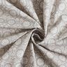 Cotton Cretonne Flowers and tendrils – silver grey/white,  thumbnail number 3