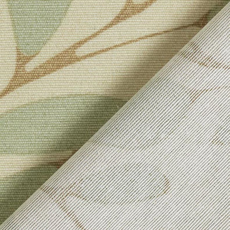 Decor Fabric Canvas Blurred Leaves – natural/reed, image number 4