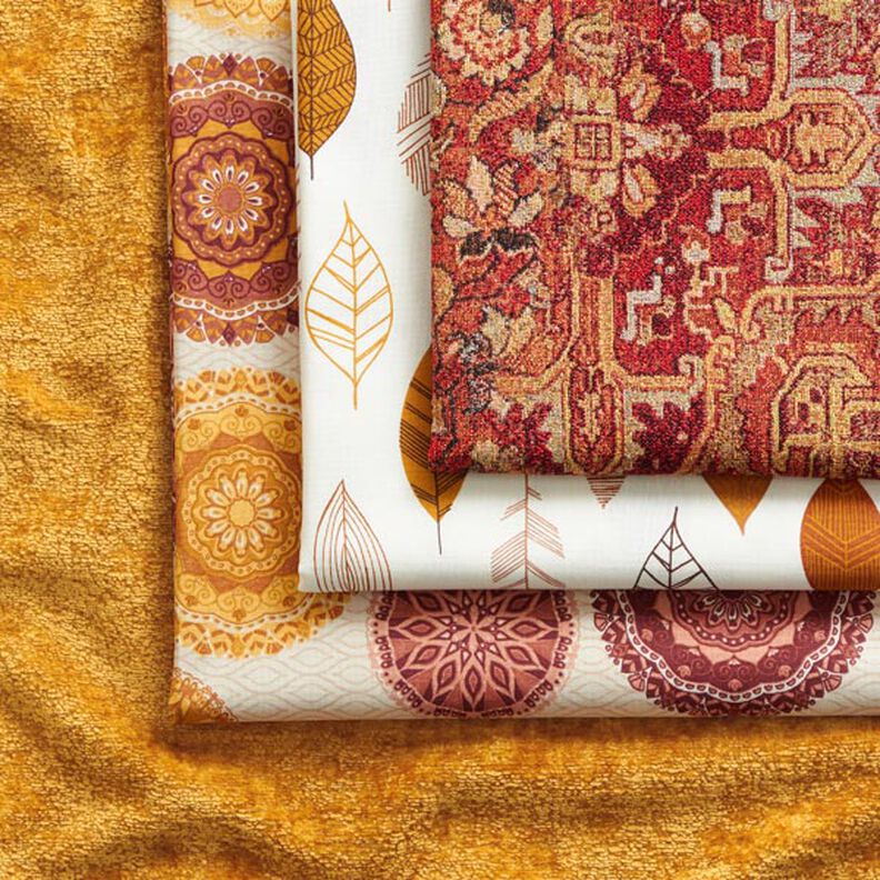 Decor Fabric Tapestry Fabric woven carpet – terracotta/fire red,  image number 3