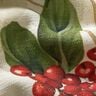 Decor Fabric Jacquard Lurex winterberry holly – natural/gold,  thumbnail number 2