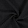 Linen fabric ramie mix stonewashed, heavy quality – black,  thumbnail number 1