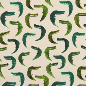 French Terry cheeky crocodile Digital Print – anemone, 