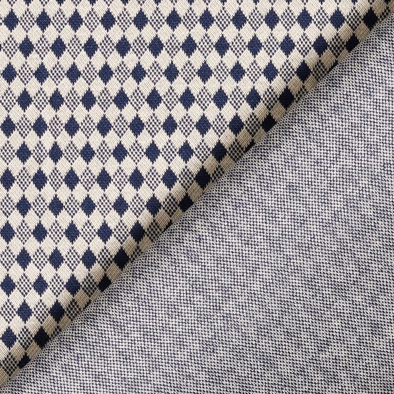 Ponte Roma Jersey Mini diamonds – light beige/navy blue, image number 4